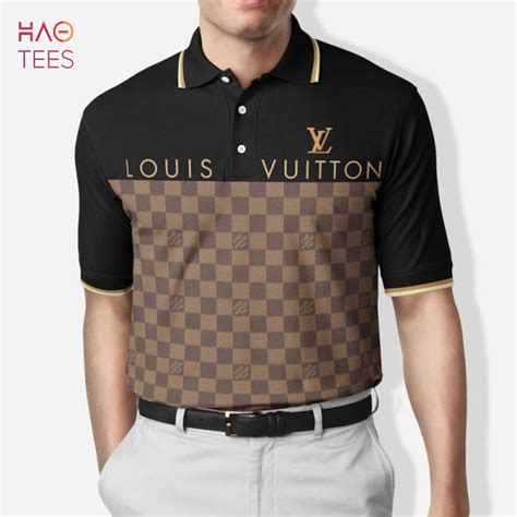 louis vuitton black polo|louis vuitton polo shirt grey.